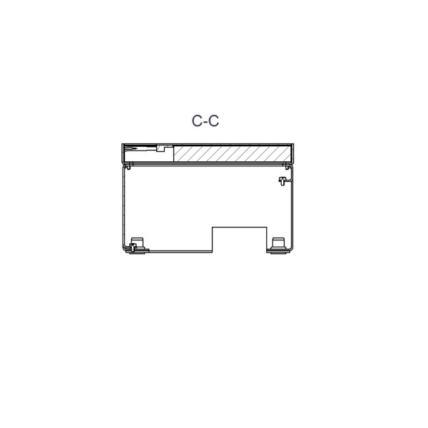 Produktbild UBD 160 158  -  Unterflur-Bodendose UBD 160 inkl. belegtem Deckel aus Chromstahl, geschliffen, und 1 Bürstenauslass
